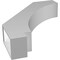 Ekena Millwork 5 1/2-in. W x 24-in. D x 30-in. H Imperial Architectural Grade PVC Knee Brace BRCP055X24X30IMP - alternate 6
